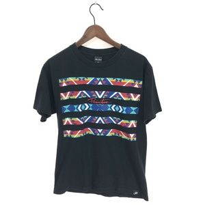 PRIMITIVE Aztec Print M T-shirt Cotton Black
